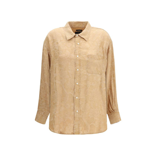 R13 Orange Viscose Shirt
