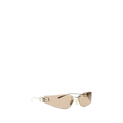 Balenciaga Gold Metal Sunglasses