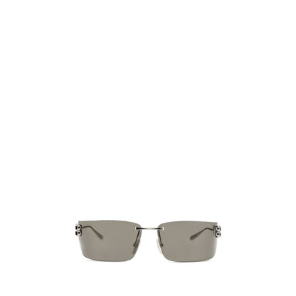 Balenciaga Silver Metal Sunglasses