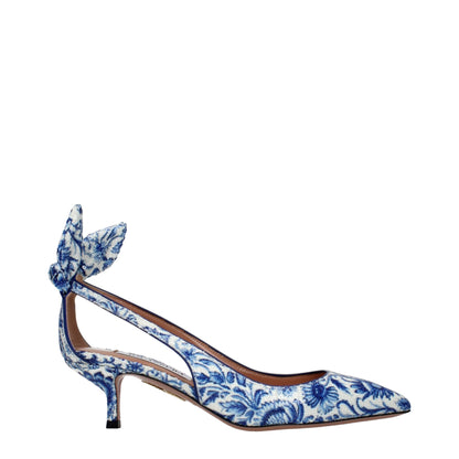 Aquazzura Blue Paillettes High Heel Pumps