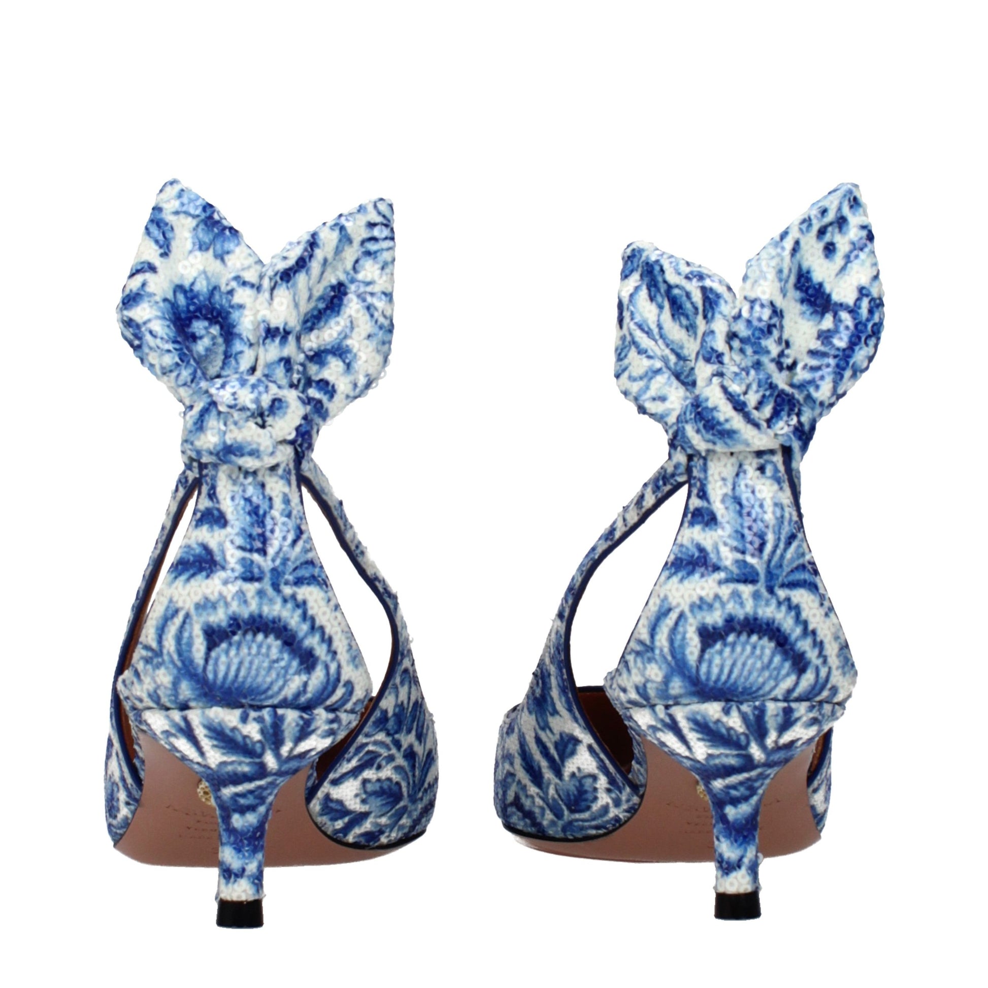 Aquazzura Blue Paillettes High Heel Pumps
