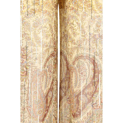 Valentino Multicolor Silk Casual Pants