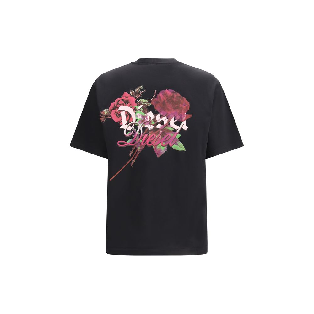 Diesel Black Cotton T-Shirt
