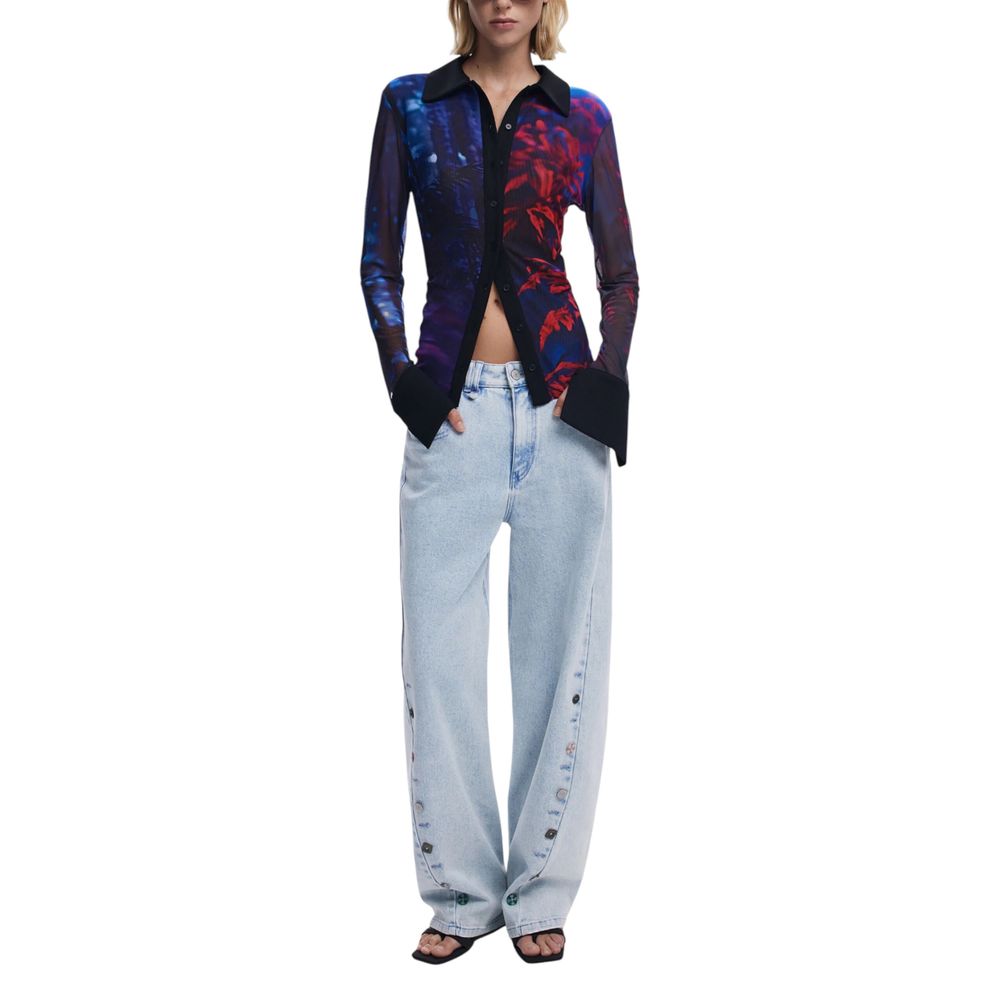 Desigual Black Polyamide Blouse