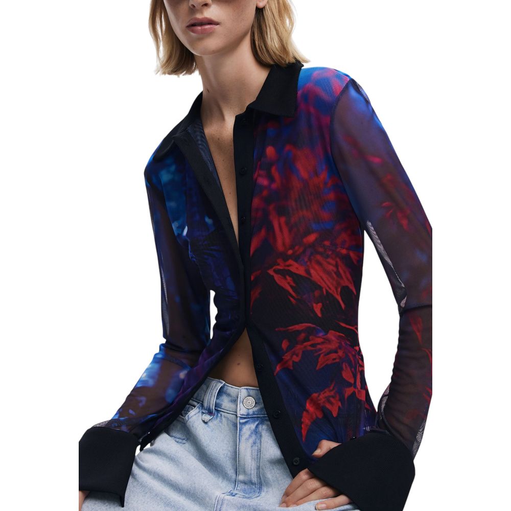 Desigual Black Polyamide Blouse