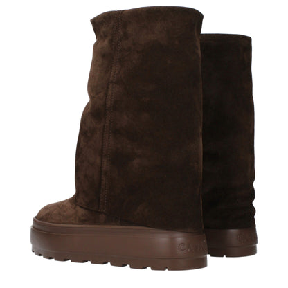 Casadei Brown Leather Ankle Boots