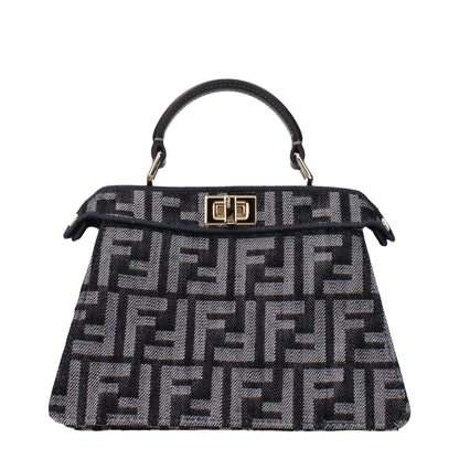 Fendi Black Fabric Handbag