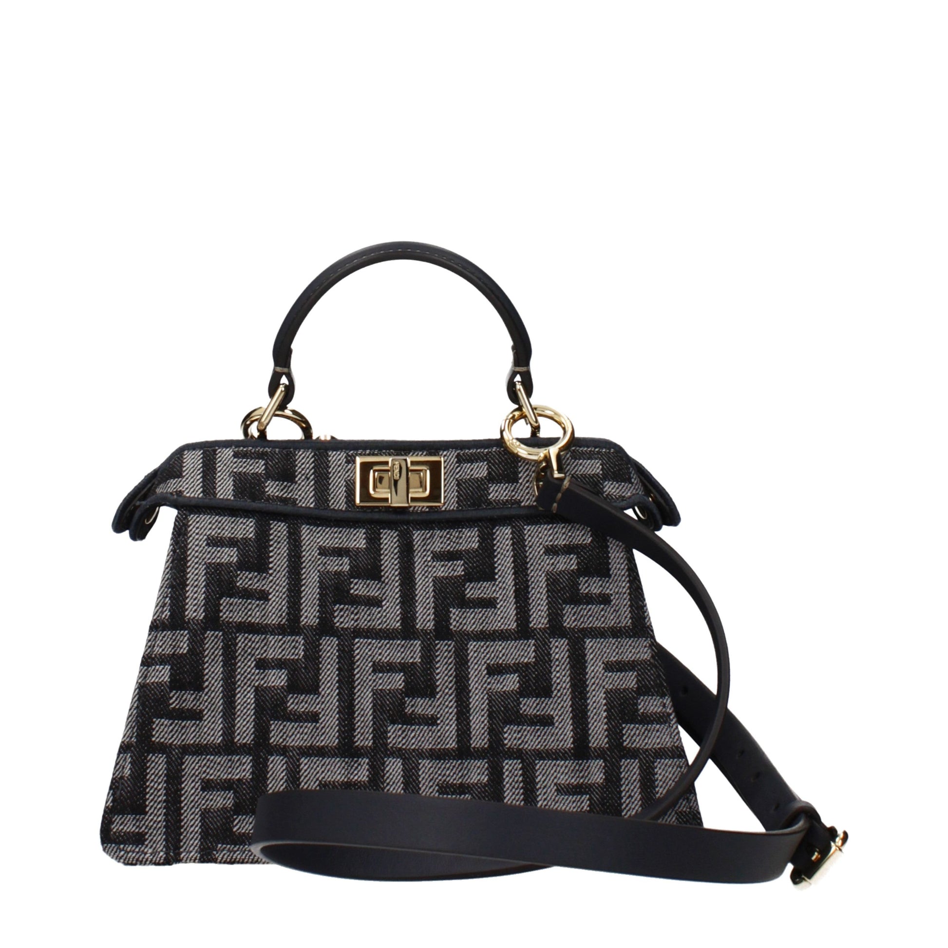 Fendi Black Fabric Handbag