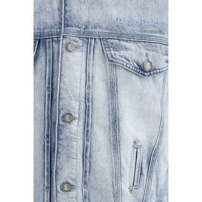 Diesel Blue Cotton Denim Jacket