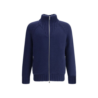 Brunello Cucinelli Blue Cashmere Coat