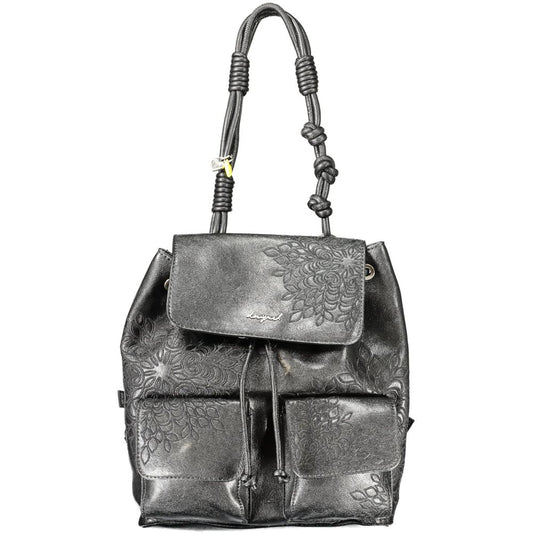 Desigual Black Polyurethane Women's Mini Backpack
