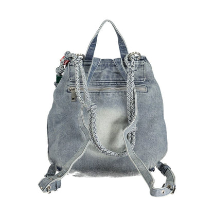 Desigual Azzurro Cotton Women Backpack