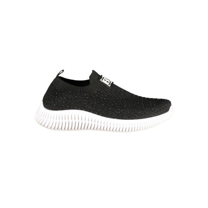 Laura Biagiotti Black Polyester Athletic Sneakers