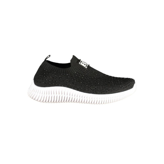 Laura Biagiotti Black Polyester Athletic Sneakers