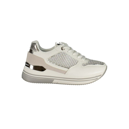 Laura Biagiotti White Polyester Athletic Sneakers
