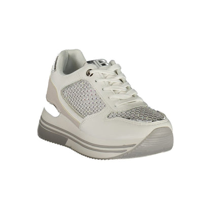 Laura Biagiotti White Polyester Athletic Sneakers