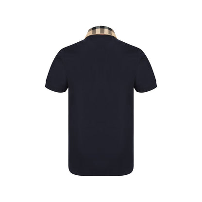 Burberry Blue Cotton Polo Shirt