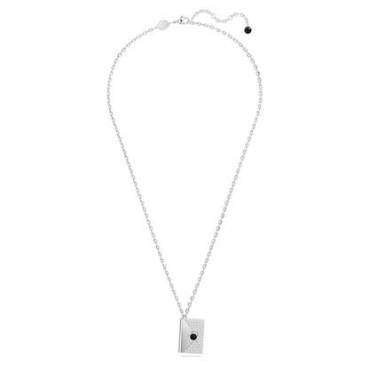 Swarovski Gray Stainless Steel Necklace
