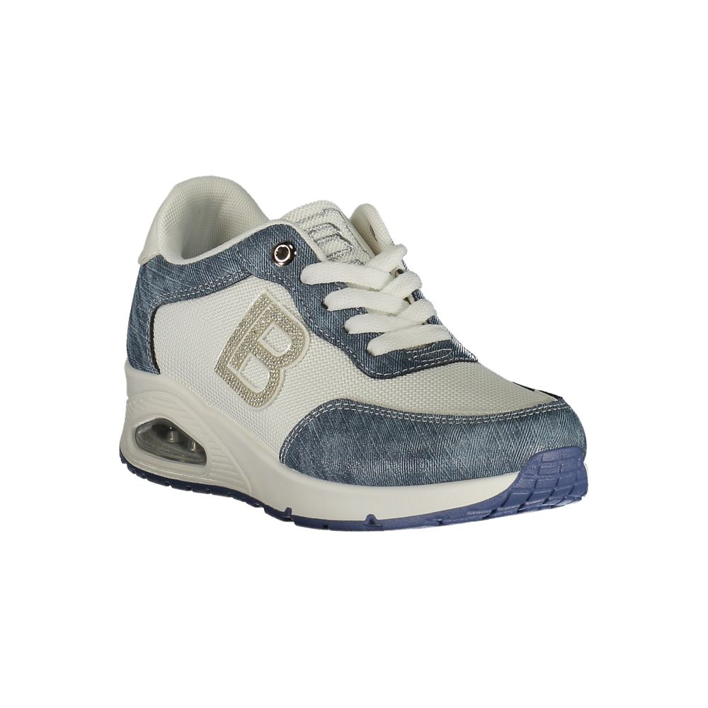 Laura Biagiotti Blue Polyester Athletic Sneakers