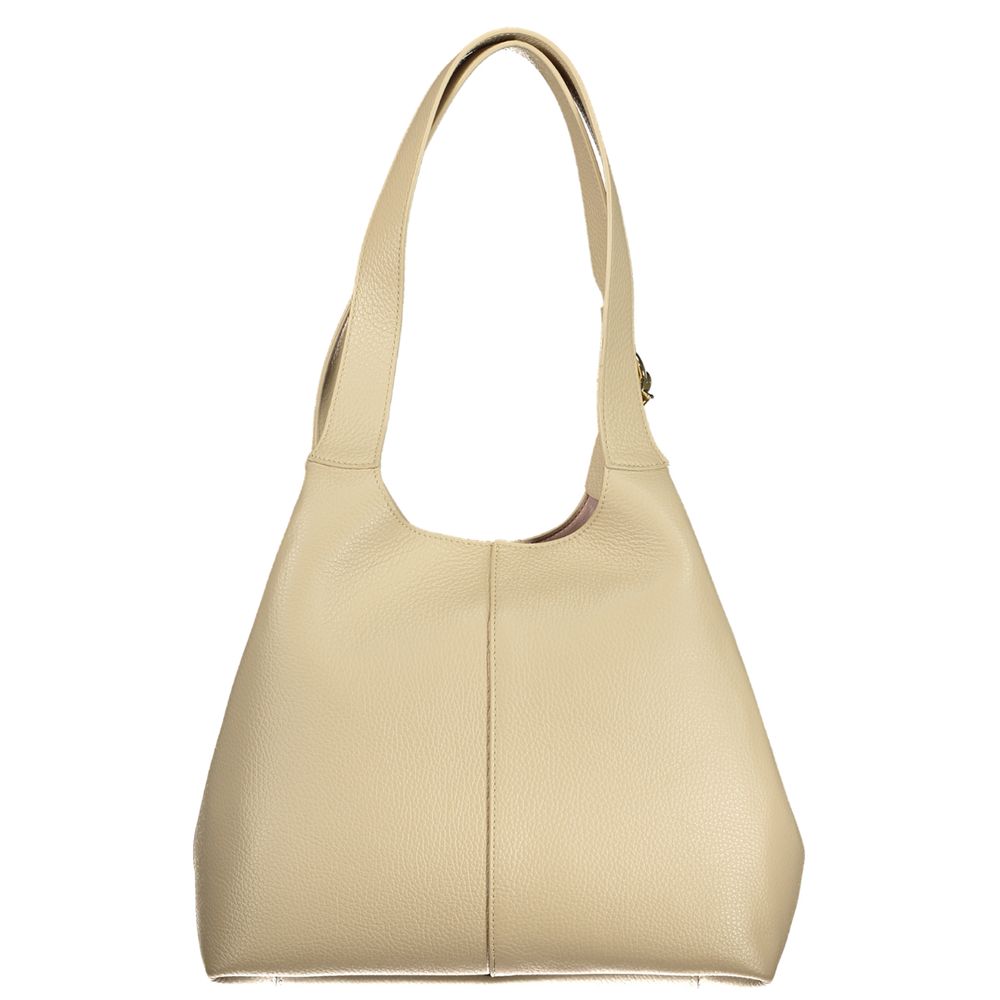 Coccinelle Beige Leather Women Handbag