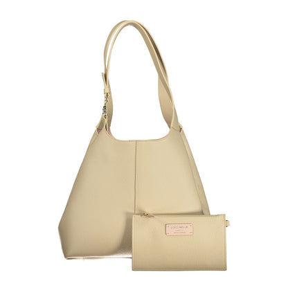 Coccinelle Beige Leather Women Handbag
