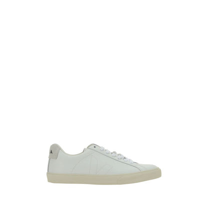 Veja White Calf Leather Bos Taurus Low Top Sneakers