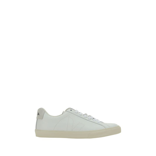 Veja White Calf Leather Bos Taurus Low Top Sneakers