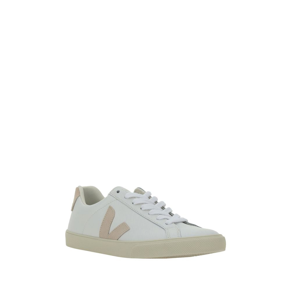 Veja White Calf Leather Bos Taurus Sneakers