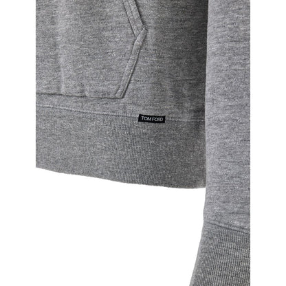 Tom Ford Gray Cotton Hoodie