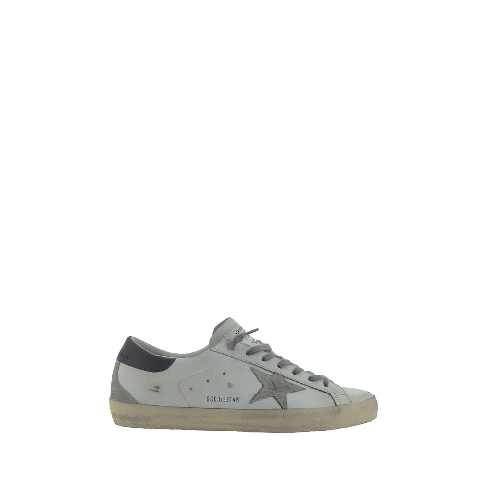 Golden Goose White Goatskin Low Top Sneakers