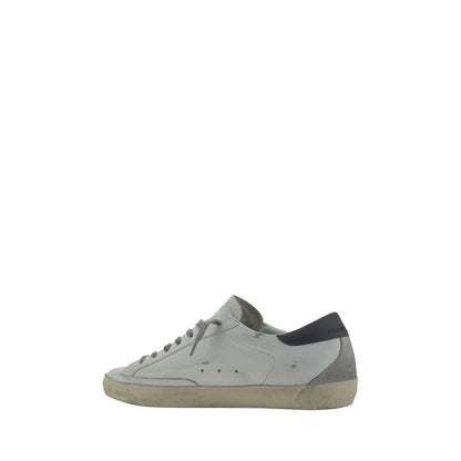 Golden Goose White Goatskin Low Top Sneakers