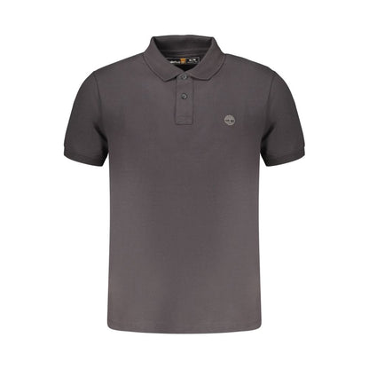 Timberland Black Cotton Men Polo Shirt