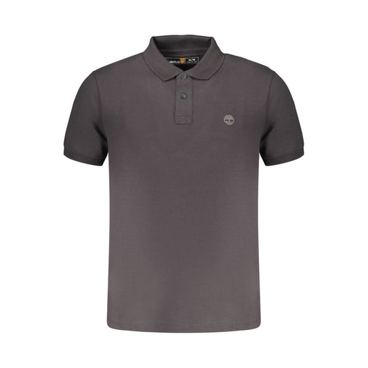 Timberland Black Cotton Men Polo Shirt