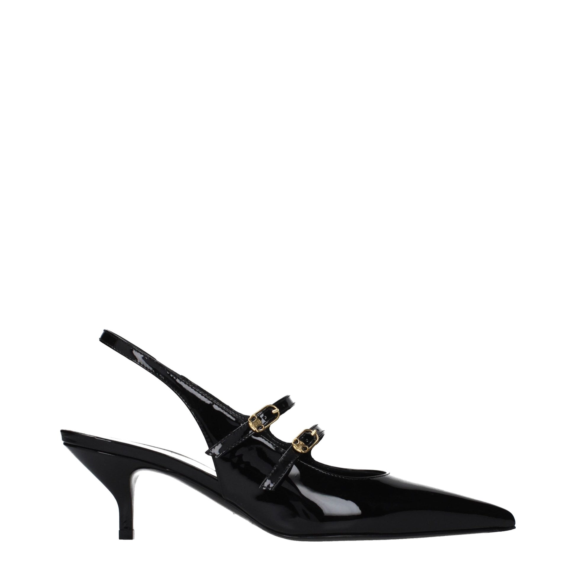 Celine Black Leather Sandals