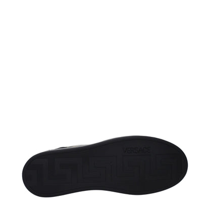 Versace Green Fabric Low Top Sneakers