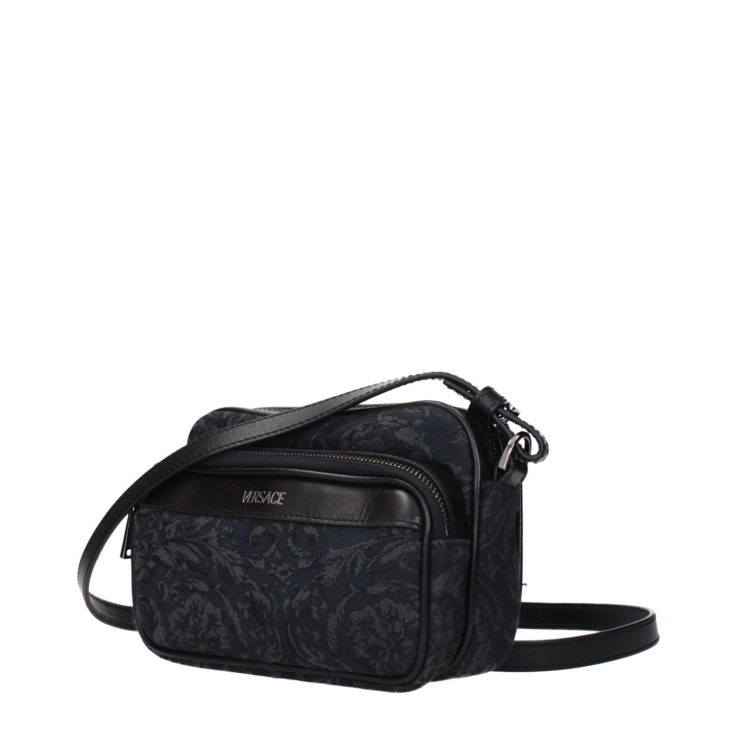 Versace Black Fabric Crossbody Bag