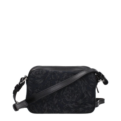 Versace Black Fabric Crossbody Bag