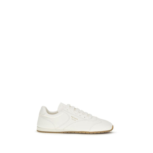 Prada Beige Lamb Ovis Aries Aries Low Top Sneakers