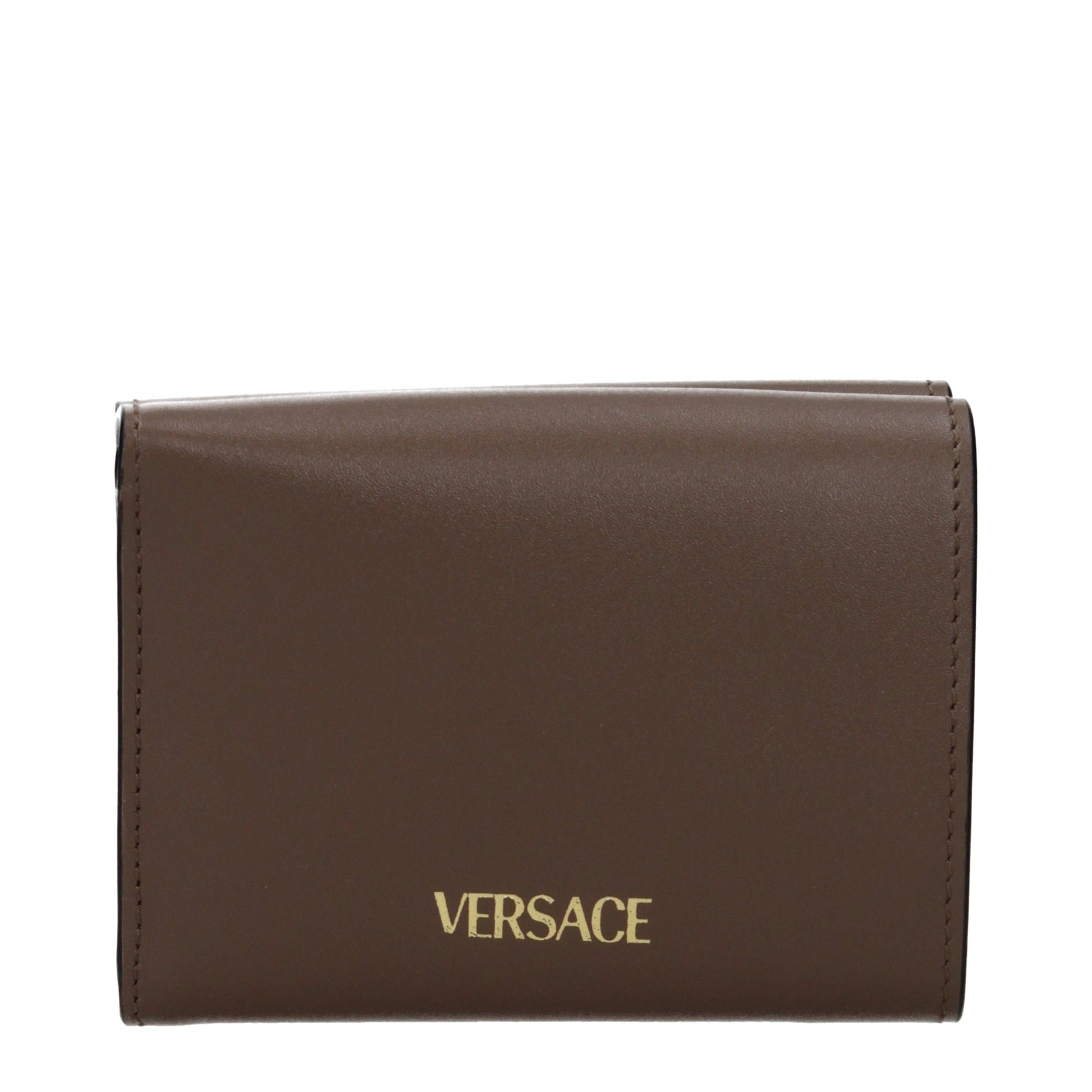 Versace Brown Leather Wallet