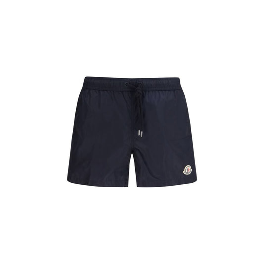 Moncler Blue Polyamide Short And Mini Shorts