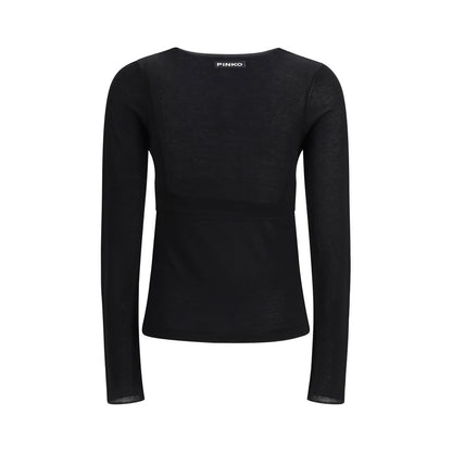PINKO Black Viscose Sweatshirt