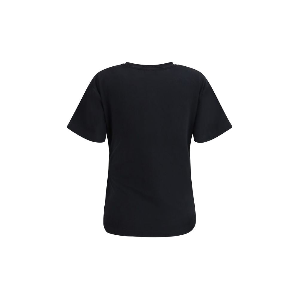 PINKO Black Cotton T-Shirt