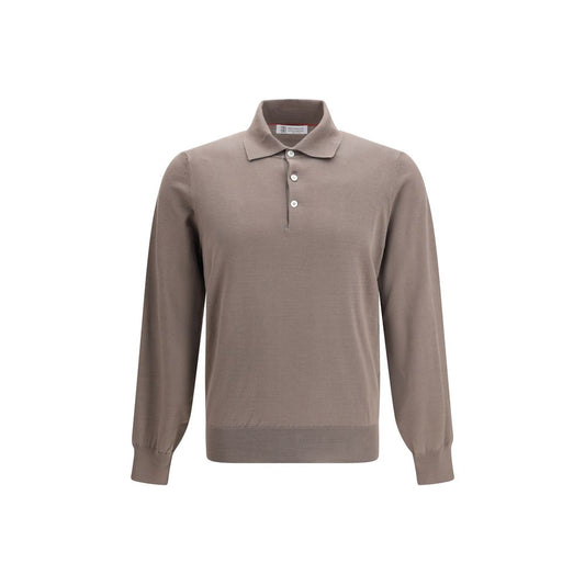 Brunello Cucinelli Brown Cotton Shirt