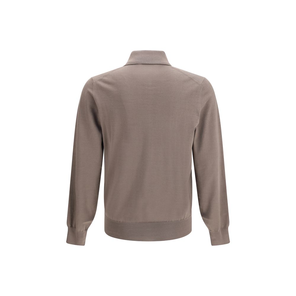 Brunello Cucinelli Brown Cotton Shirt