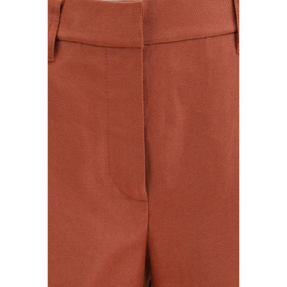 Brunello Cucinelli Multicolor Linen Casual Pants