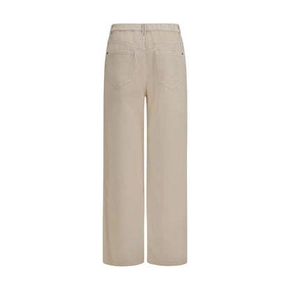 Brunello Cucinelli Beige Cotton Casual Pants