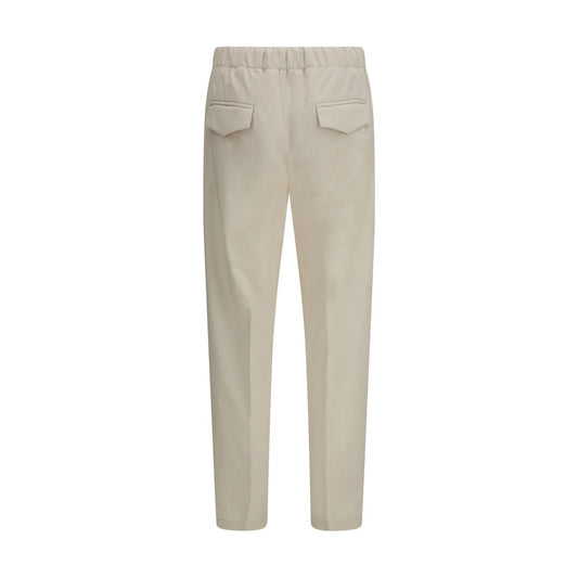 Lardini Beige Cotton Casual Pants