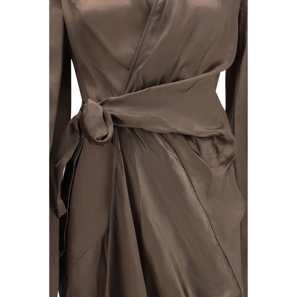 Rick Owens Brown Copper Casual Dress
