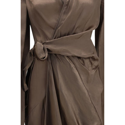 Rick Owens Brown Copper Casual Dress