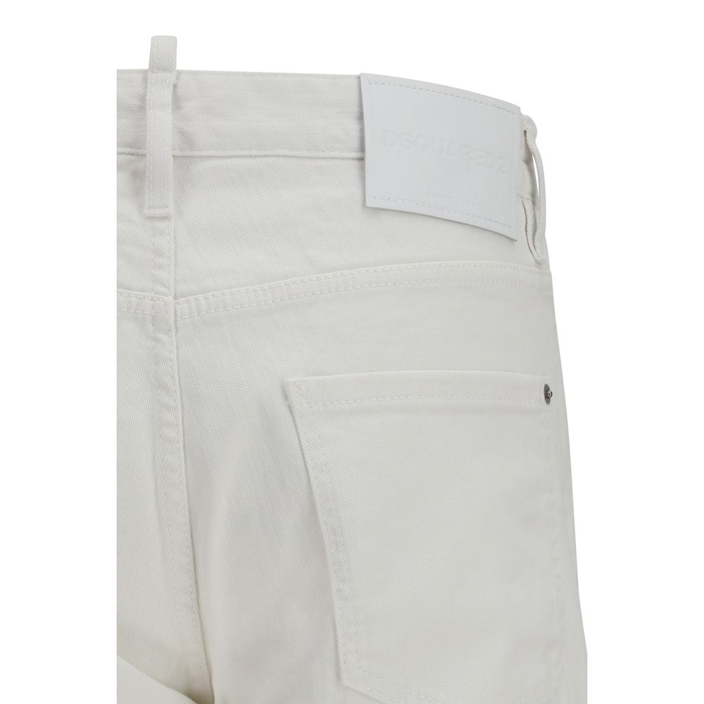 Dsquared² White Cotton Jeans Denim